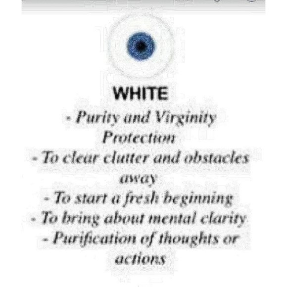 Protection Evil Eye Pendant Necklace White Murano Glass - Picture 6 of 6